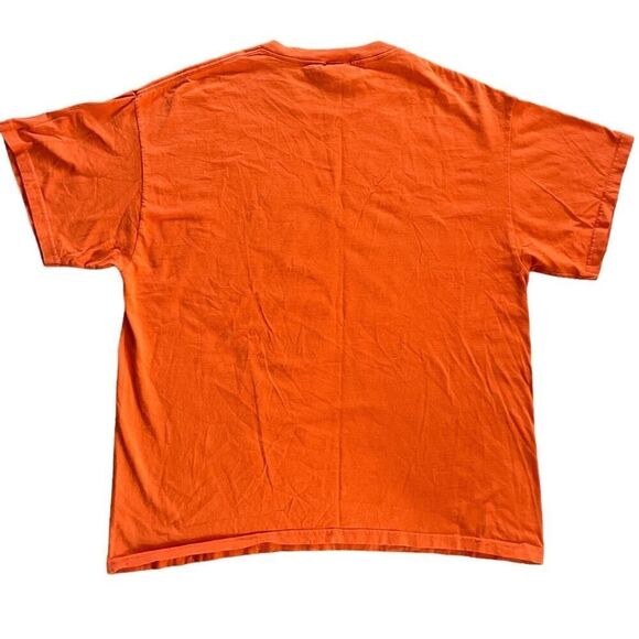 VTG Basic Editions Unisex Orange Halloween Spooky Short Sleeve Shirt - Size XL - Picture 3 of 5